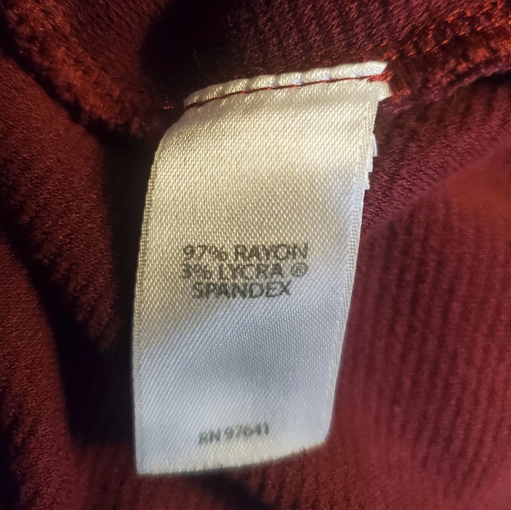 J.Jill Wearever 2X Burgandy Wine Duster Cardigan EUC - Picture 4 of 6